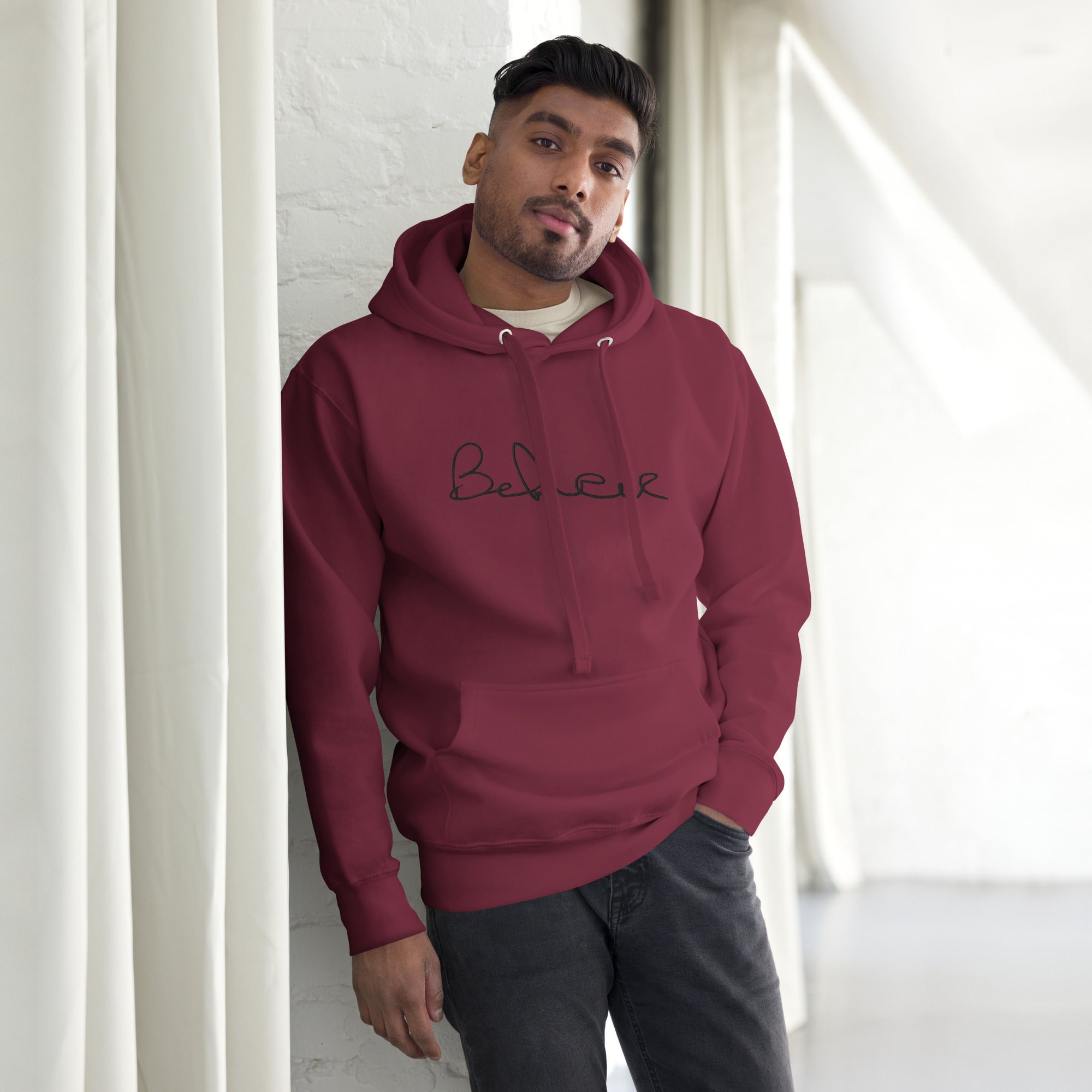 Men s Premium Hoodie Believe Clothing